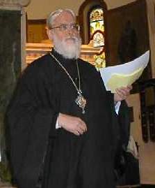 Prea Sfintitul Kallistos Ware intr-o conferinta